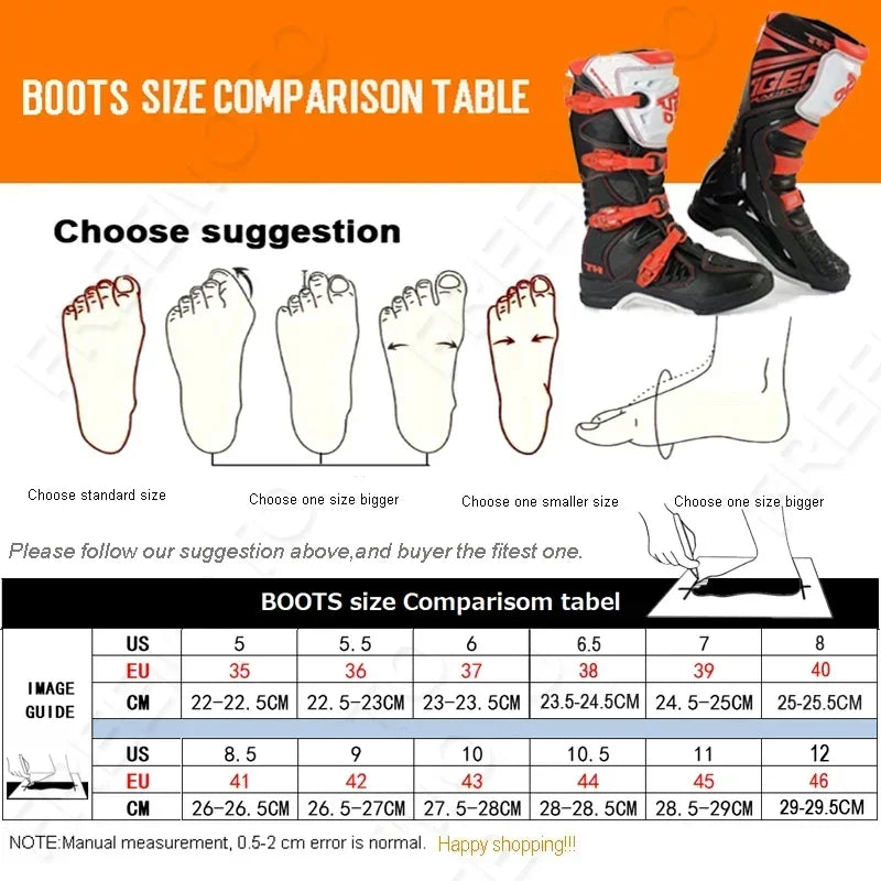 2025 NEW Motorcycle Enduro Motocross Boots Riding Mx Moto Cross Botas Motorbike Motorboats Shoes Racing Men's MTB Downhill Boots