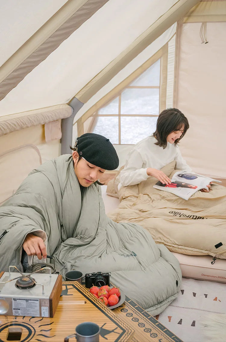 Naturehike-Thickened and Breathable Down-Filled Sleeping Bag for Adults, Outdoor Camping Bag, Warm, Winter CNH22SD008