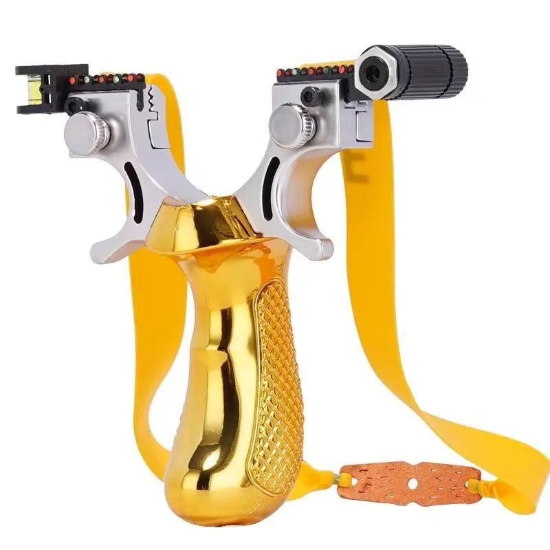 Powerful Slingshot with Laser Spirit Level Fast Press Bow Catapult Precision Infrared Outdoor Sports Hunting Shooting Sling Shot