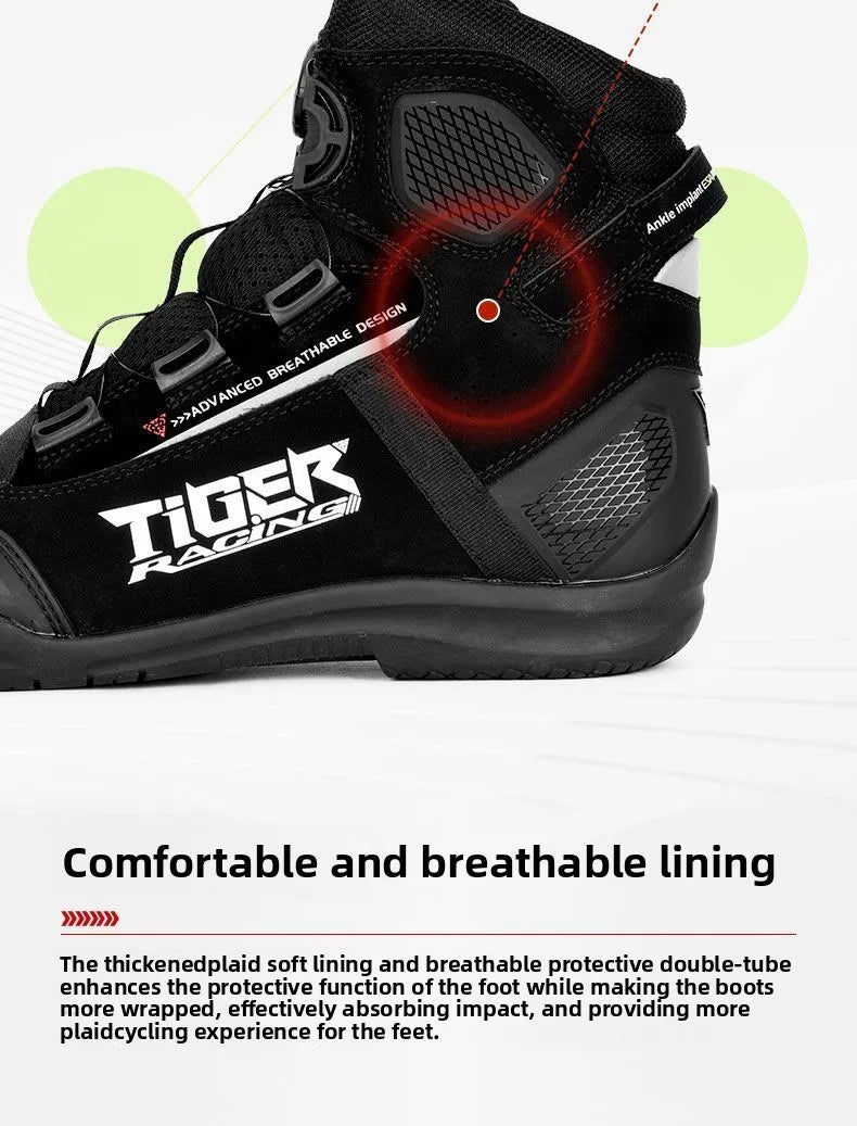 Motorcycle Shoes for Men, MTB Cycling Shoes, Winter Hiking High-Cut Boots, Tenis Masculino, Road Bicycle Sneaker，Casual Shoes