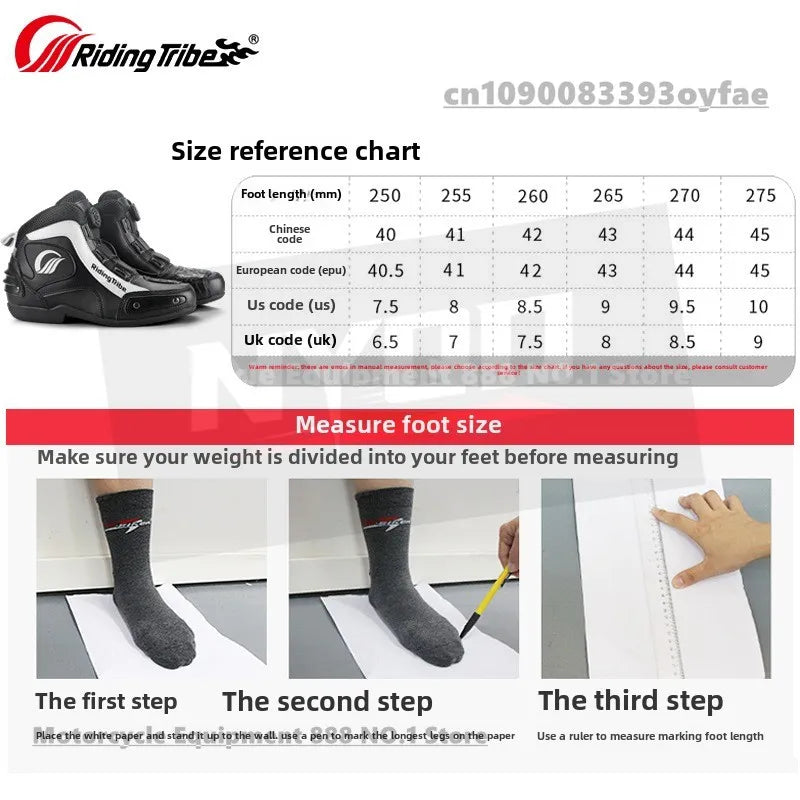 Motorcycle Cycling Shoes with Lock Motorcycle Boots Mountain Bike Racing Fall-proof Summer Waterproof Breathable Casual Boots