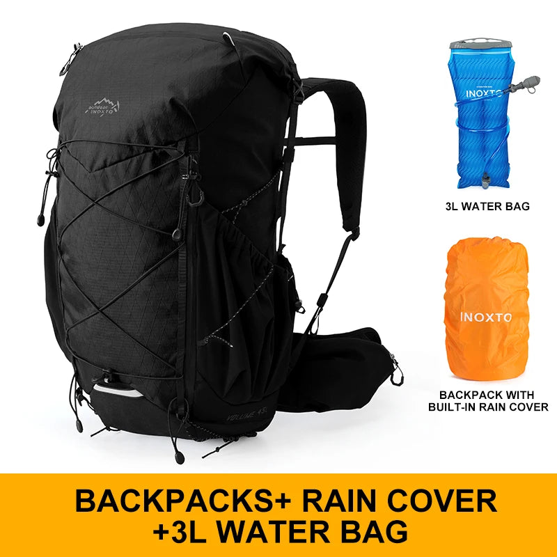 40L hiking bag outdoor backpacking hiking backpack outdoor hiking bag waterproof and breathable shoulder-lined backpack