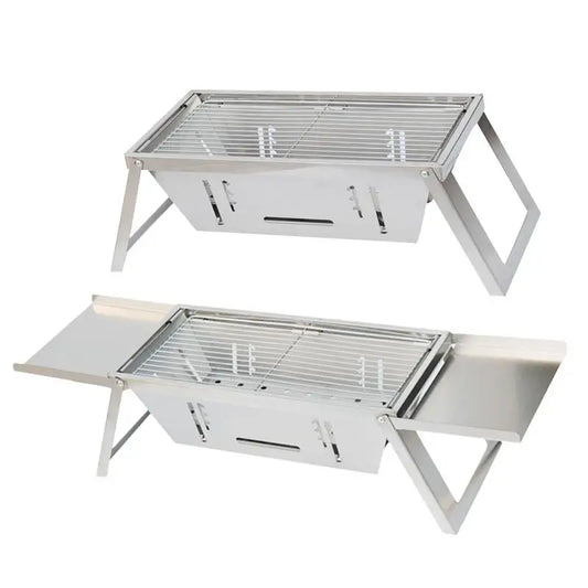 Portable Outdoor Camping Folding stove stainless steel Barbecue brazier charcoal barbecue smokeless folding barbecue stove