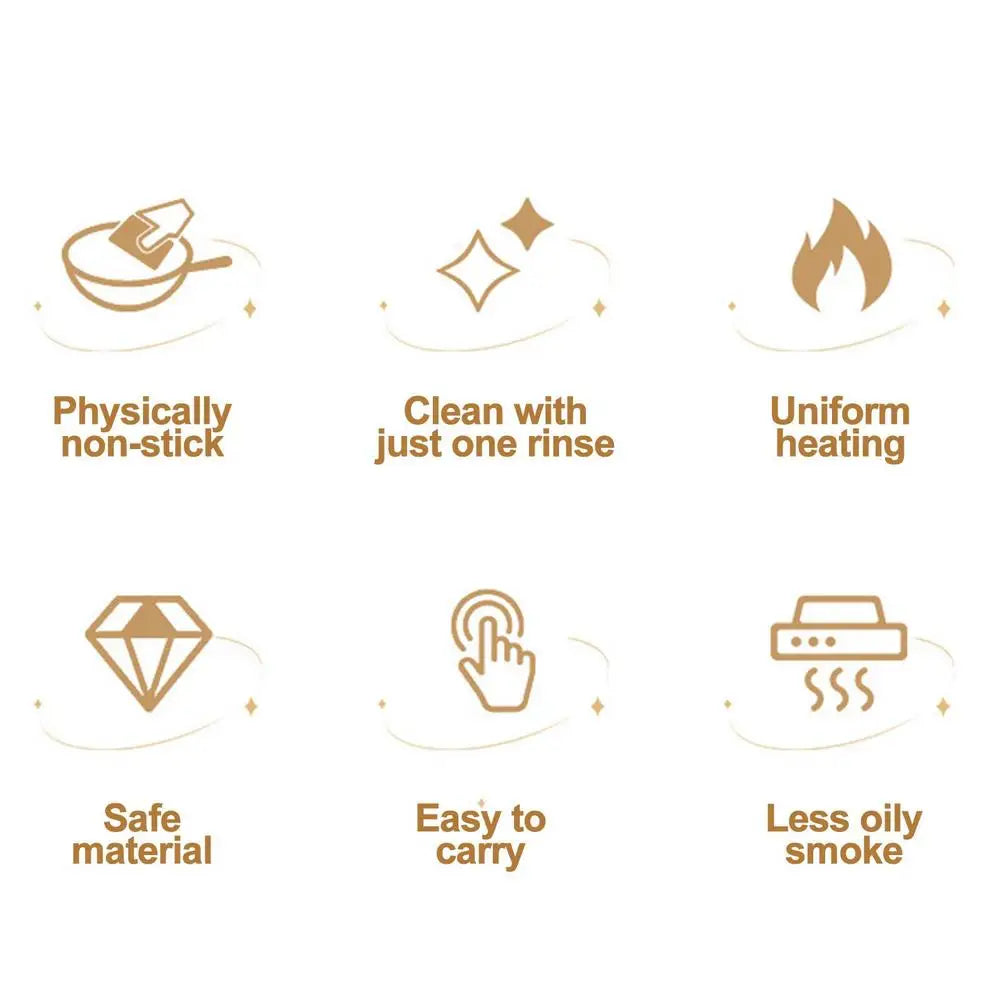 BBQ Grill Pan Non Stick Cast Iron Baking Pan Frying Pan with Wooden Handle Griddle Grill Pan Camping Stove Plate outdoor cooking