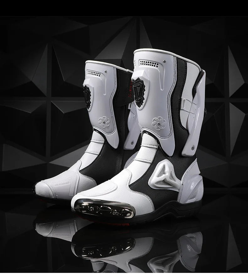 36-47 Anti Fall Motocross Boots Wear-resistant Motorcycle Boots Men's Women Racing Boots Safe Riding Equipment Rally Shoes