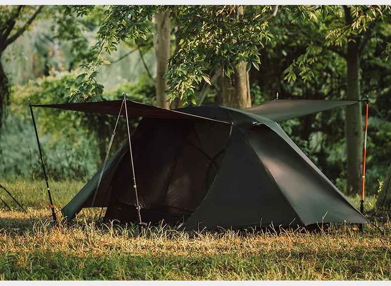 Thous Winds Taurus Solo Tent, Ultralight Hiking Camp, Solo Backpack Tent, Outdoor Cot Tent, 15D Nylon Ripstop Both Side Silicon