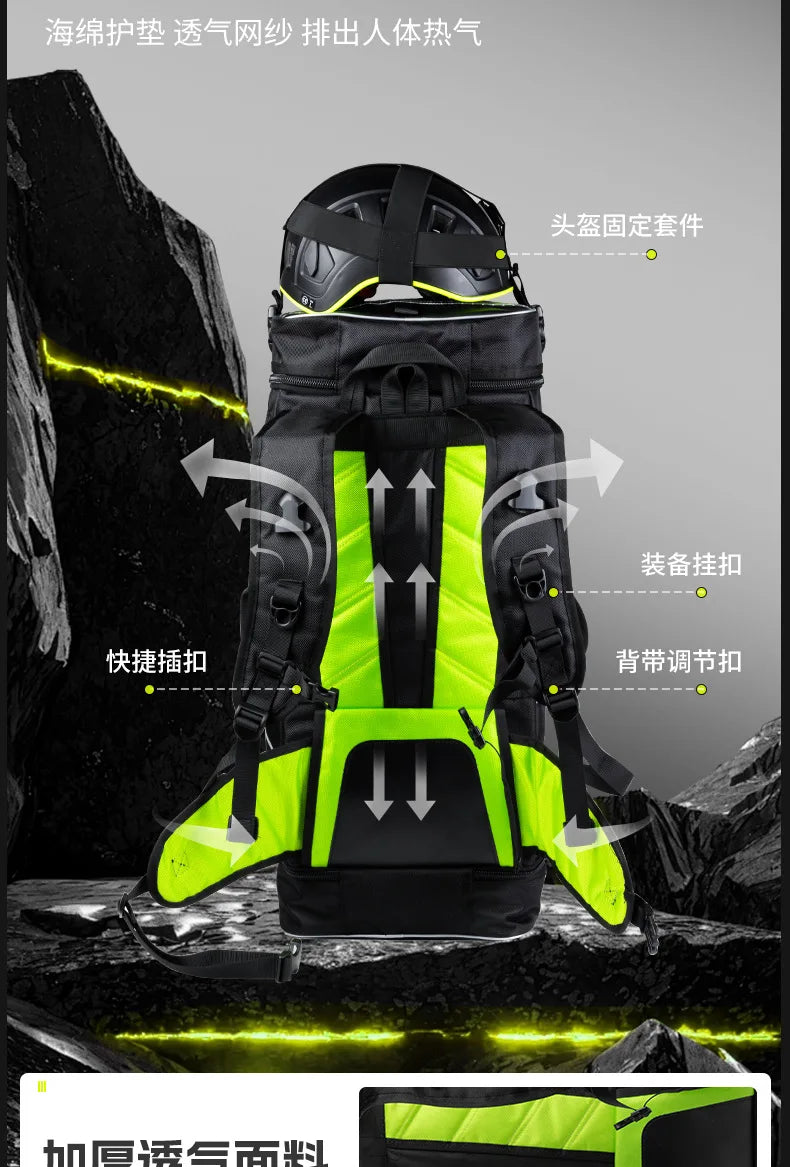 55L Outdoor Climbing Equipment Rope Bag, 1680D Oxford Cloth Waterproof And Wear-Resistant, Rescue Equipment Storage Bag,P896