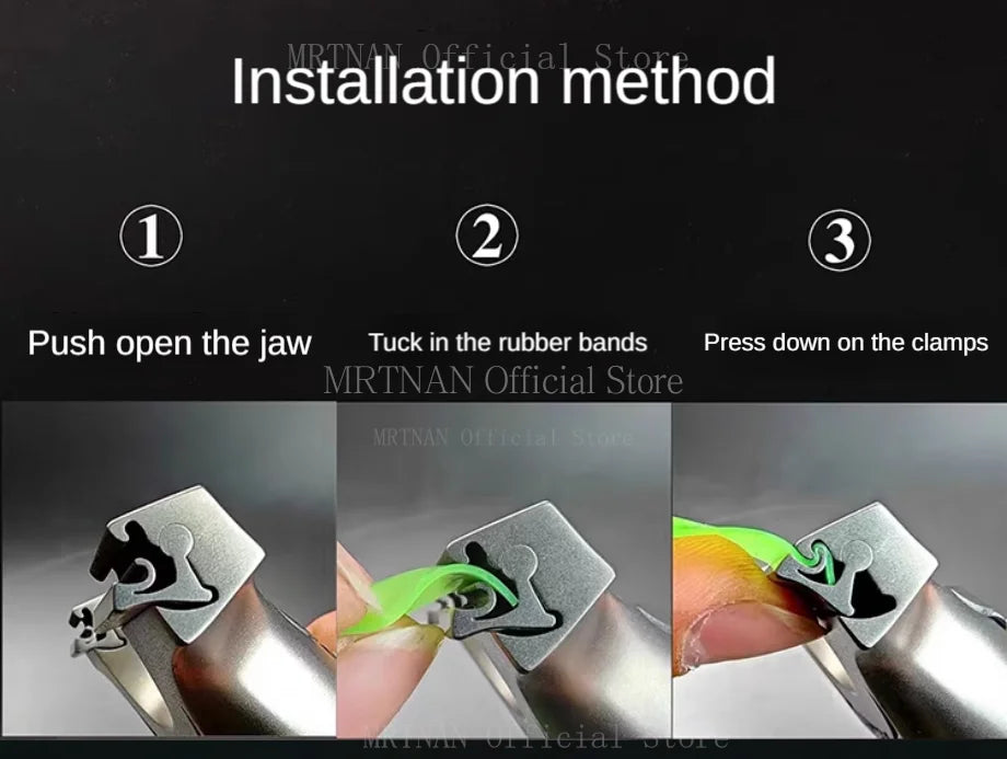 Slingshot Titanium Alloy High Quality Shooting Slingshot Hunting Flat Rubber Band Catapult Outdoor Sports Accessories