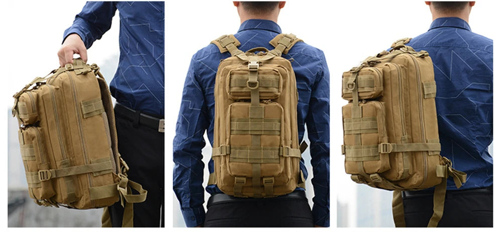 20L 45L Tactical 3P Backpack Bag 3 Days Assault Outdoor Backpack Waterproof Climbing Rucksack Camping Hiking Bag Hunting Mochila