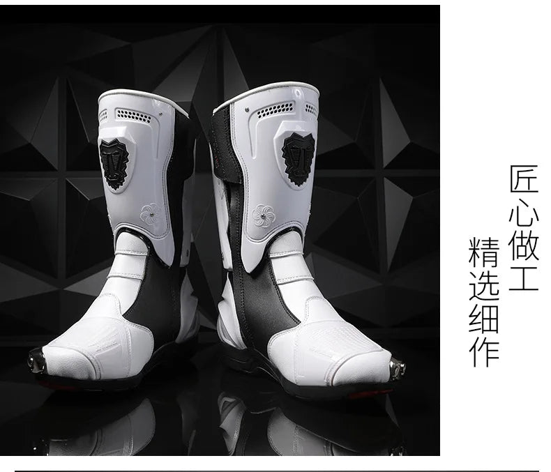 36-47 Anti Fall Motocross Boots Wear-resistant Motorcycle Boots Men's Women Racing Boots Safe Riding Equipment Rally Shoes