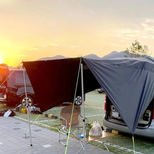 Outdoor Camping Car Side Canopy Awning Waterproof Tarp Tent Shade Outdoor Camping Car Awning Side Pergola Car Tail Tent Canopy