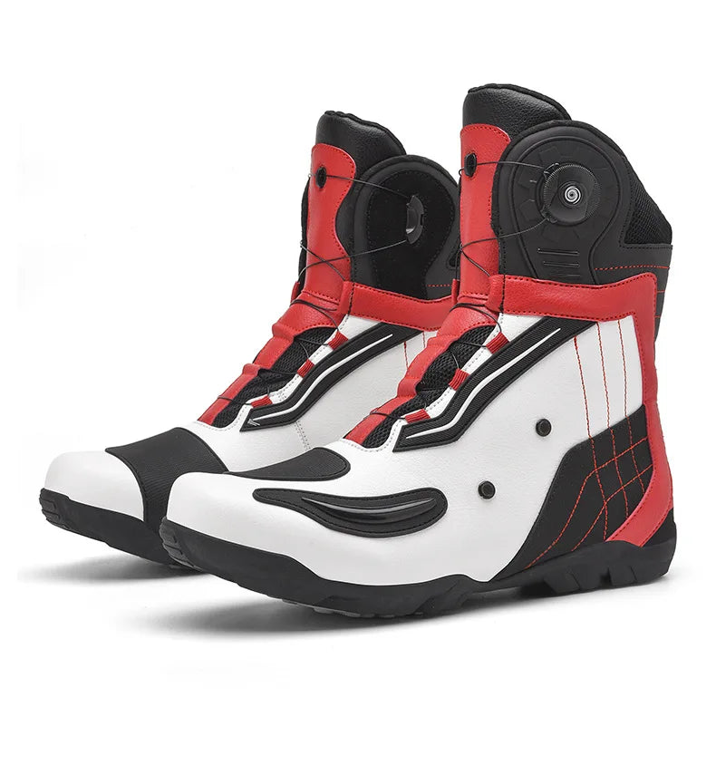 Men Leather Motorcycle Boots Moto Biker Shoes Non-Slip Moto Protection Women Motorcycle Shoes Motorcycle Accessories