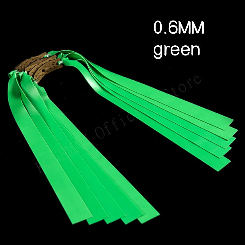 5pcs Hunting Strong Flat Rubber Band Latex Thickened Slingshot 1.0-2.0mm High Elasticity Outdoor Catapult Shooting Accessories
