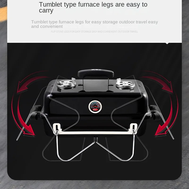 Charcoal Grill Charcoal barbecue oven outdoor household folding portable barbecue grill BBQ