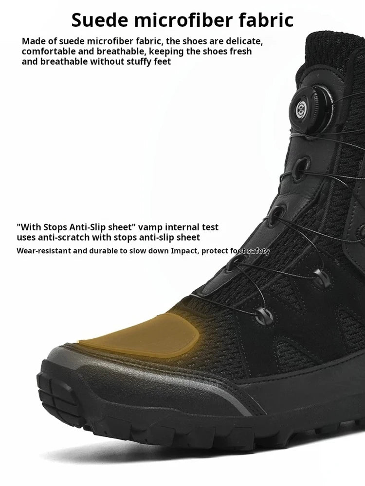 Motorcycle Boots Men Moto Riding Boots Four Seasons Breathable Motorcycles Shoes Motorbike Chopper Cruiser Touring Ankle Shoes