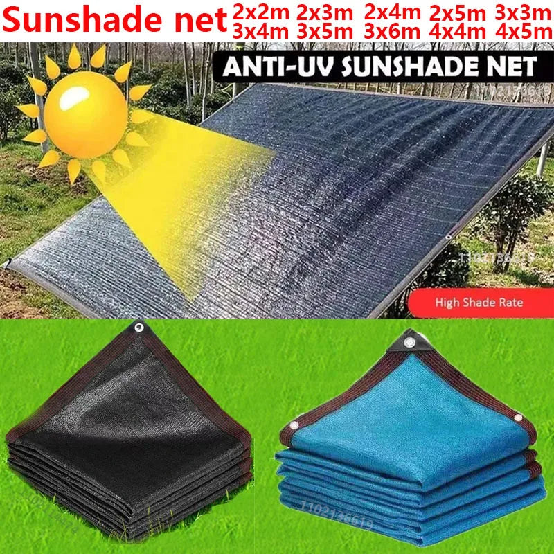 Outdoor Garden Shading Net, Terrace Awnings, Camping Shade Cover Mesh, UV Protection, HDPE Sunscreen Fabric, Shade