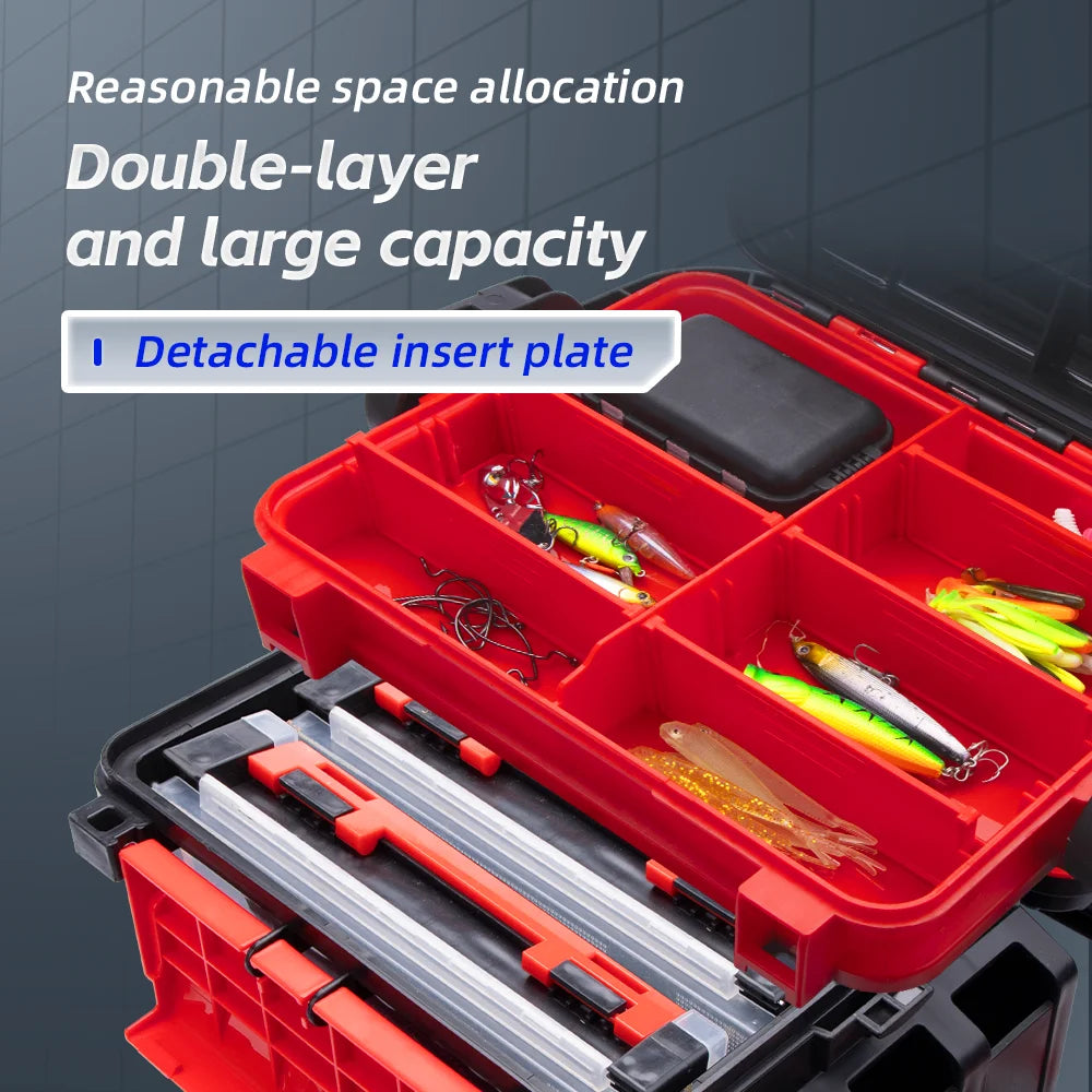 Fishingfans 6L 12L Fishing Box Organizer Multi-function Lure Live Fish Bucket Thickening Storage Box Fishing Tackle Box
