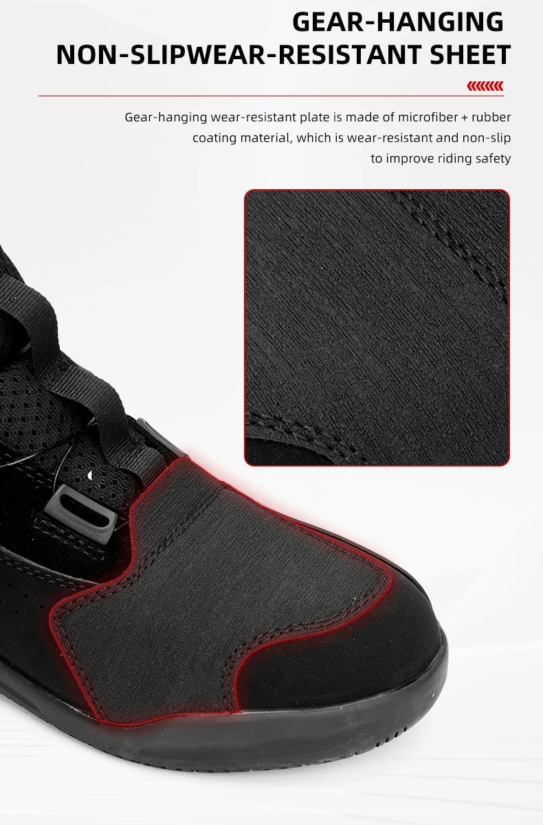 TR Motorcycle Shoes Men Motorcycle Boots Breathable Riding Boots Four Seasons Women Waterproof Moto Racing Shoes Cross-country