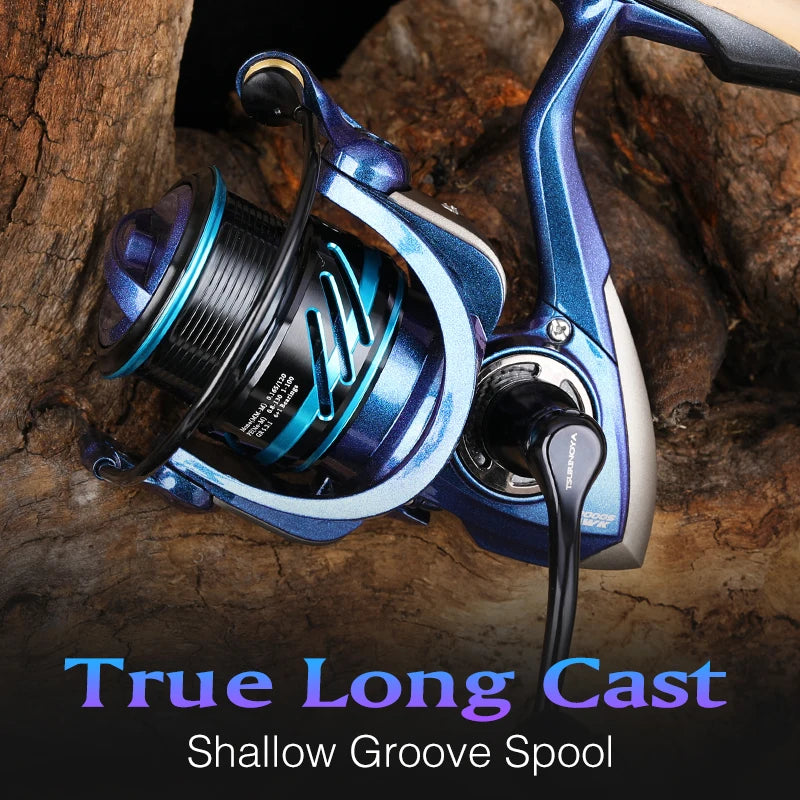 TSURINOYA Spinning Fishing Reel HAWK 2000S 2500S 3000S Shallow Spool Long Casting Wheel 5.2:1 7kg Max Power Pike Profession Reel