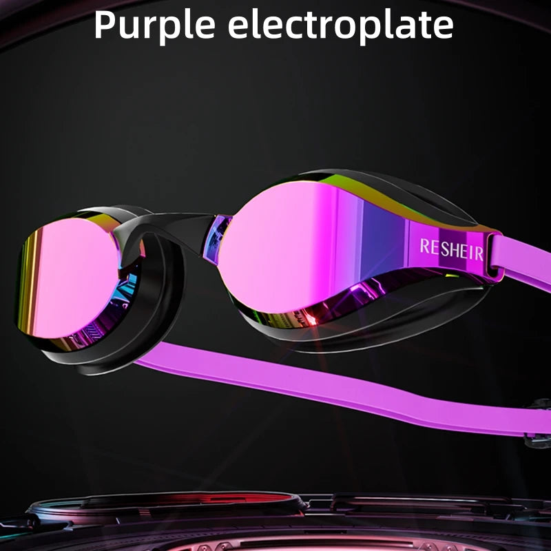 Unisex Professional Swimming Goggles for Racing, HD Lens and Anti-fog Swim Goggles for Adults