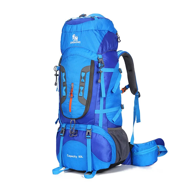 2024 Camping Hiking Backpacks Big Outdoor Bag Backpack Nylon Superlight Sport Travel Bag Aluminum Alloy Support  80L