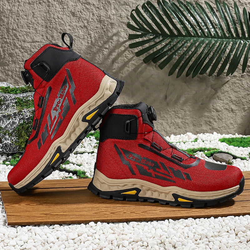 Men Motorcycle Boots Anti-Fall Motorcycle Boots Men Wear-Resistant Motorcycle Shoes Breathable Motorbike Boots  For 4 Season