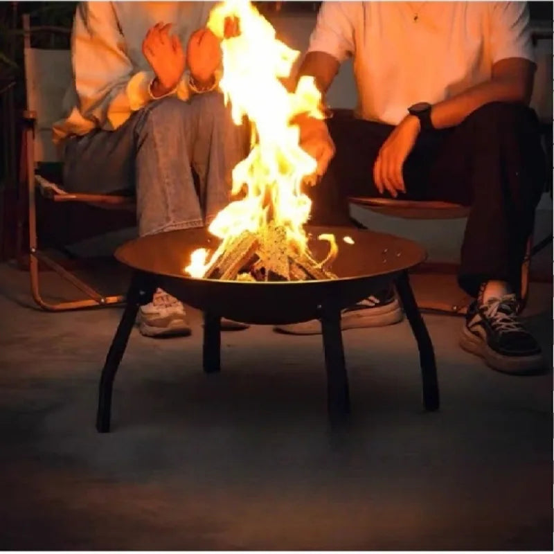 Camping Fire Pit Bonfire Charcoal Barbecue Stove Fire Wood Heater Outdoor Burner Winter Insulation  Bbq Grill Outdoor  Grill