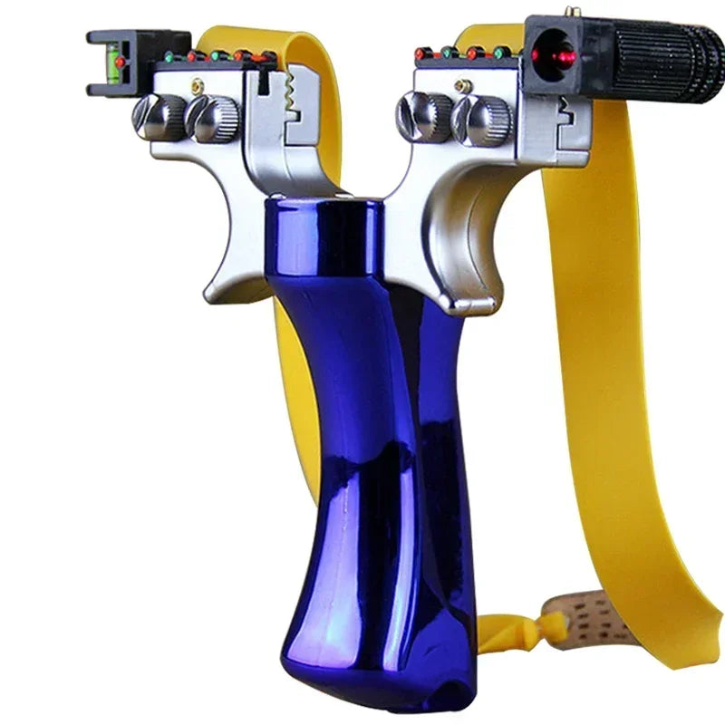High Precision Slingshot with Laser Spirit Level Fast Press Bow Catapult Outdoor Sports Hunting Accessories Sling Shot Рогатка