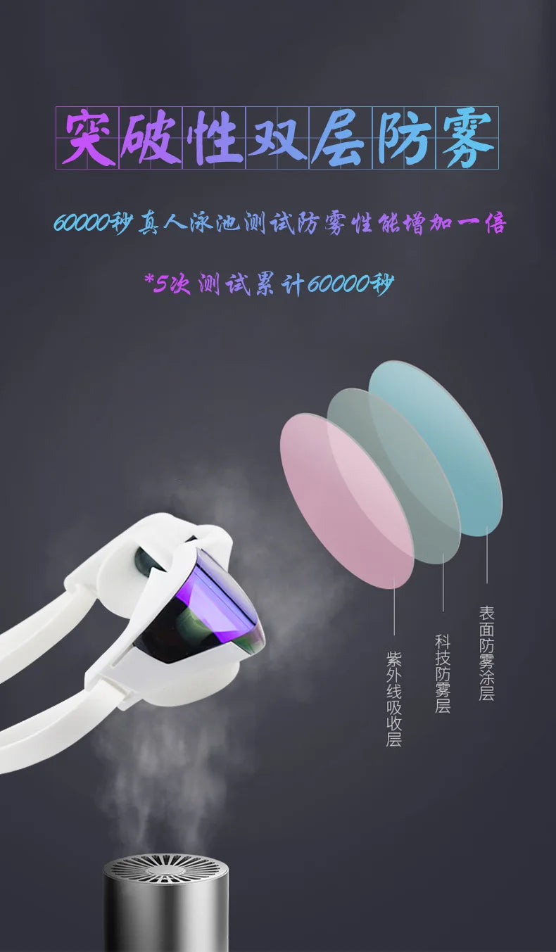 High-end Comfort Racing Color-Plated Swimming Goggles Adult Universal Waterproof and Anti-fog Pool Swimming Diving Goggles