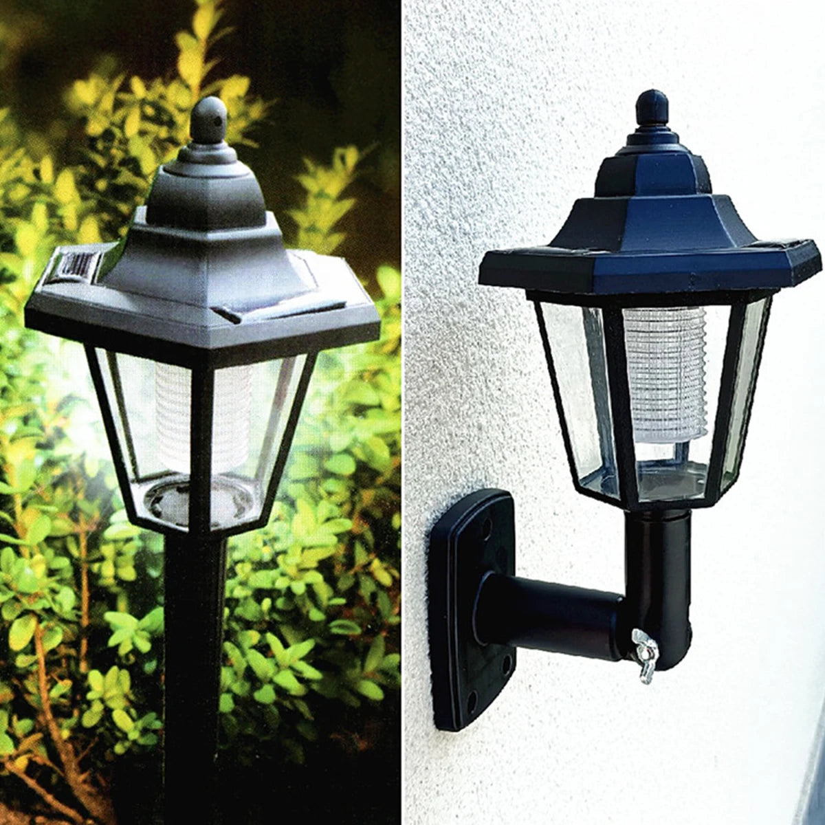 Outdoor Solar Lamps Retro Garden Lights Waterproof Lawn Lamp Solar LED Wall Lamp Corridor Light Yard Decoration Sun Panels Light
