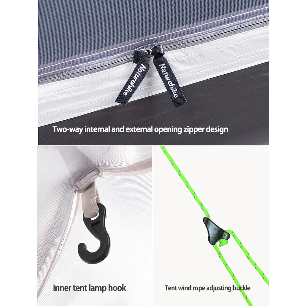 Naturehike Cloud Up 2 Camping Tent 1-2 Person Nylon 20D Travel Tent Waterproof Portable Hiking Backpacking Tent Ultralight