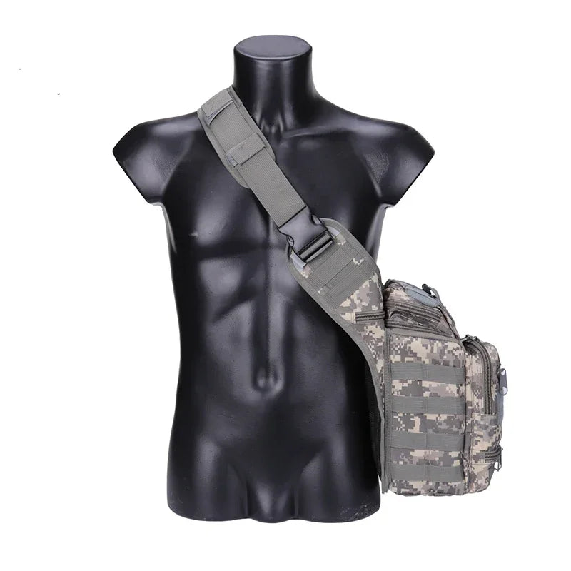 Large Hunting Sling Backpack EDC Tactical Shoulder Bag Molle  Chest Pack Waterproof Outdoor Camping Trekking Camera Pack