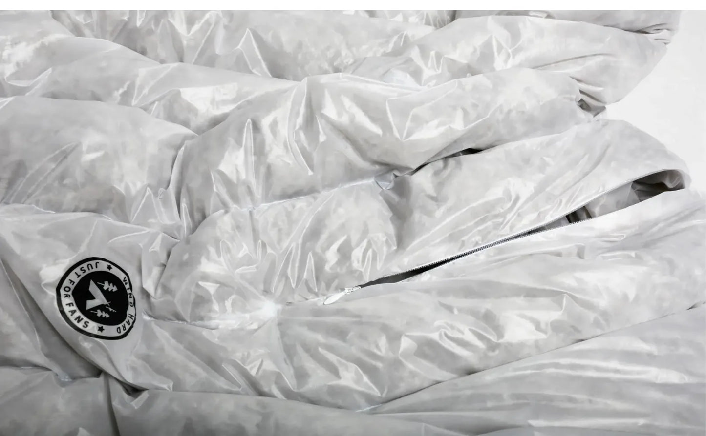 AEGISMAX Wind Hard Tiny Goose Down Sleeping Bag, Ultralight Wearable Quilt for Outdoor Camping, Hiking, Backpacking, Gray,800FP