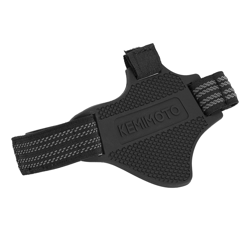 KEMIMOTO Motorcycle Shoe Cover Guards Motorcycle Gear Shift Pad Adjustable Durable Boot Protector Anti-skid Gear Shifter