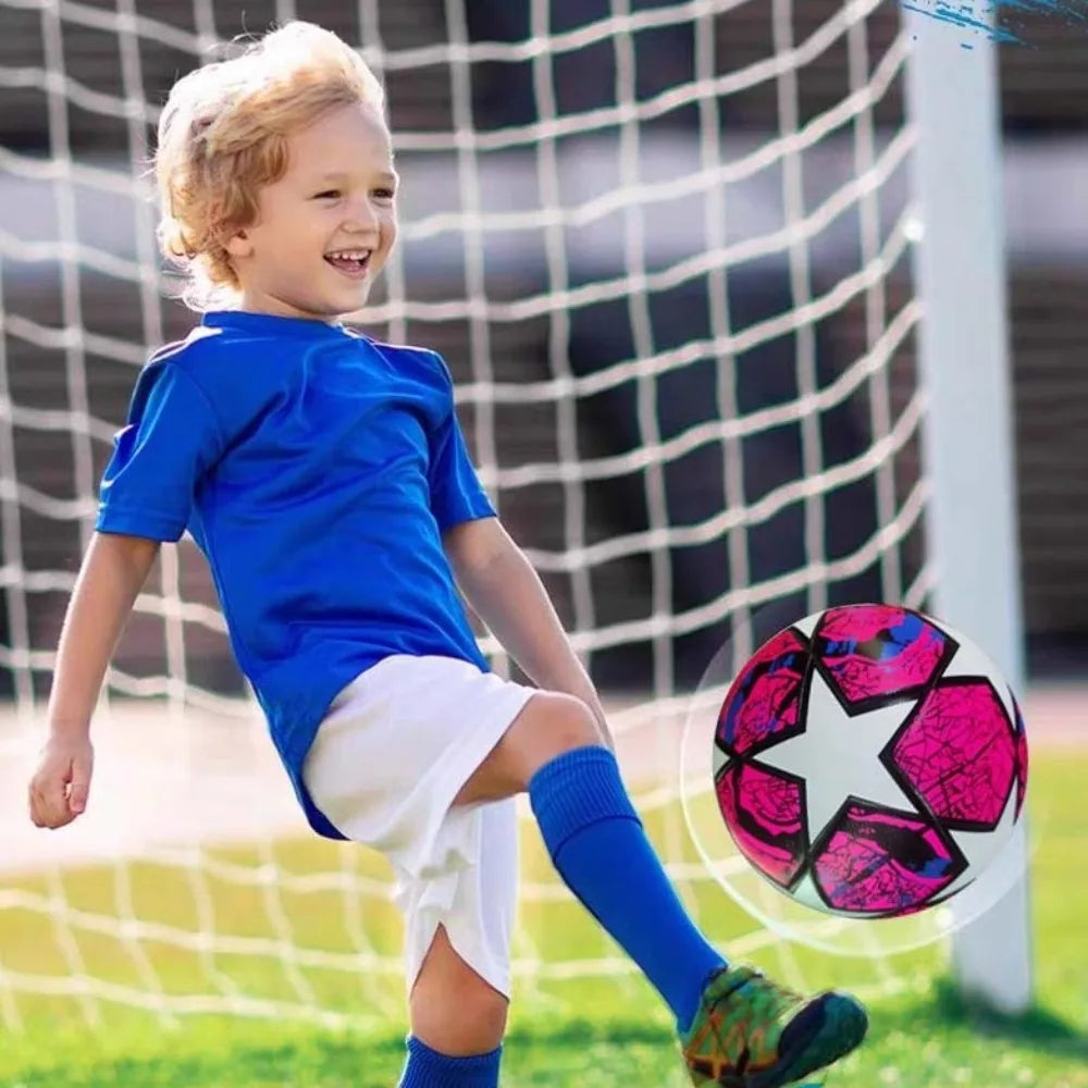 High Quality Standard Size 5 Soccer Ball Professional Seamless League Match Balls PU Material Children's Football School