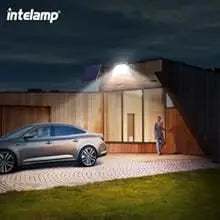 Solar Outdoor Super Bright Wall Light IP65 Waterproof Street Light Solar Security Light (Warm) for Many Outdoor Scenes