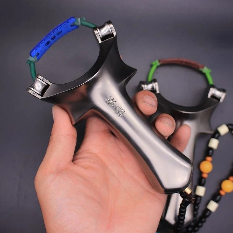 New Powerful Pulley Slingshot Outdoor Precise Fish Shooting Slingshot 7075 Aviation Aluminum Catapult Special For Fishing Darts
