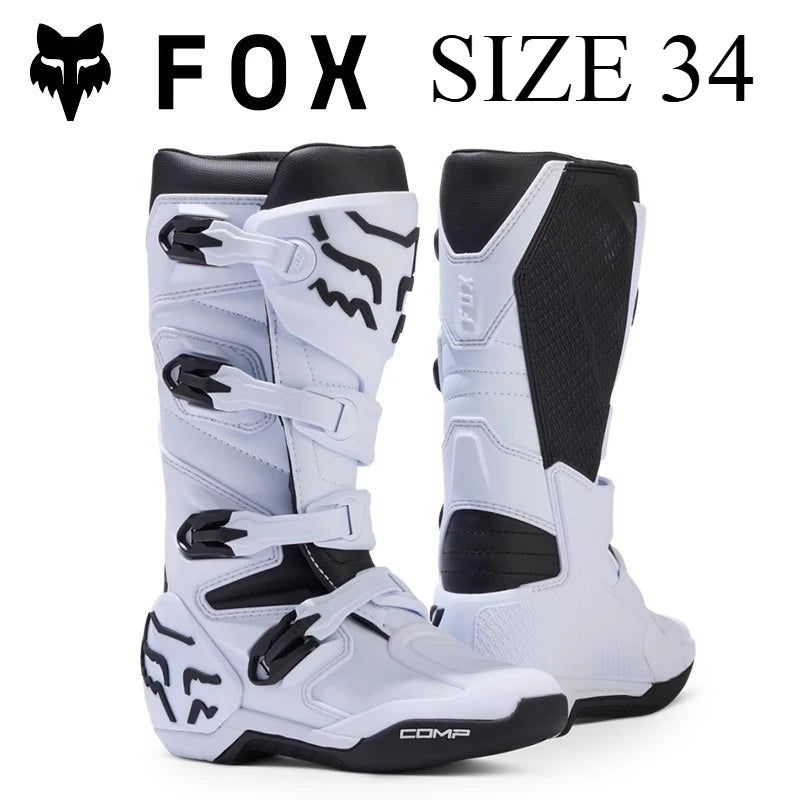 FOX Off-Road Boots Entry Level Comp Youth Motorcycle Boots for ATV/UTV Trail and MX Track Use ravel Shoes Botas Moto for kids
