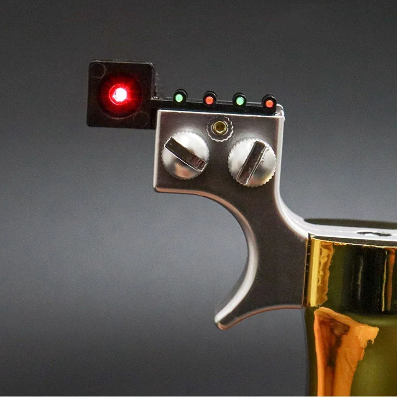 High Precision Slingshot with Laser Spirit Level Fast Press Bow Catapult Outdoor Sports Hunting Accessories Sling Shot Рогатка