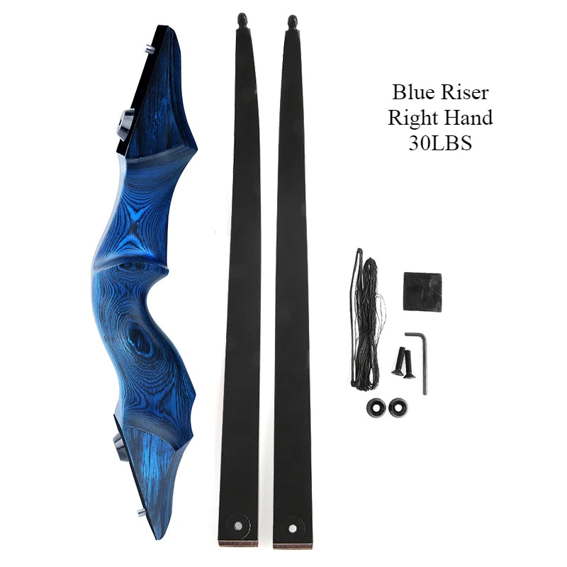 60inch Black Hunter Recurve Bow Right/Left Hand Traditional Beauty Hunting Reflection Bow And Arrow Outdoor Shooting Wooden Bow