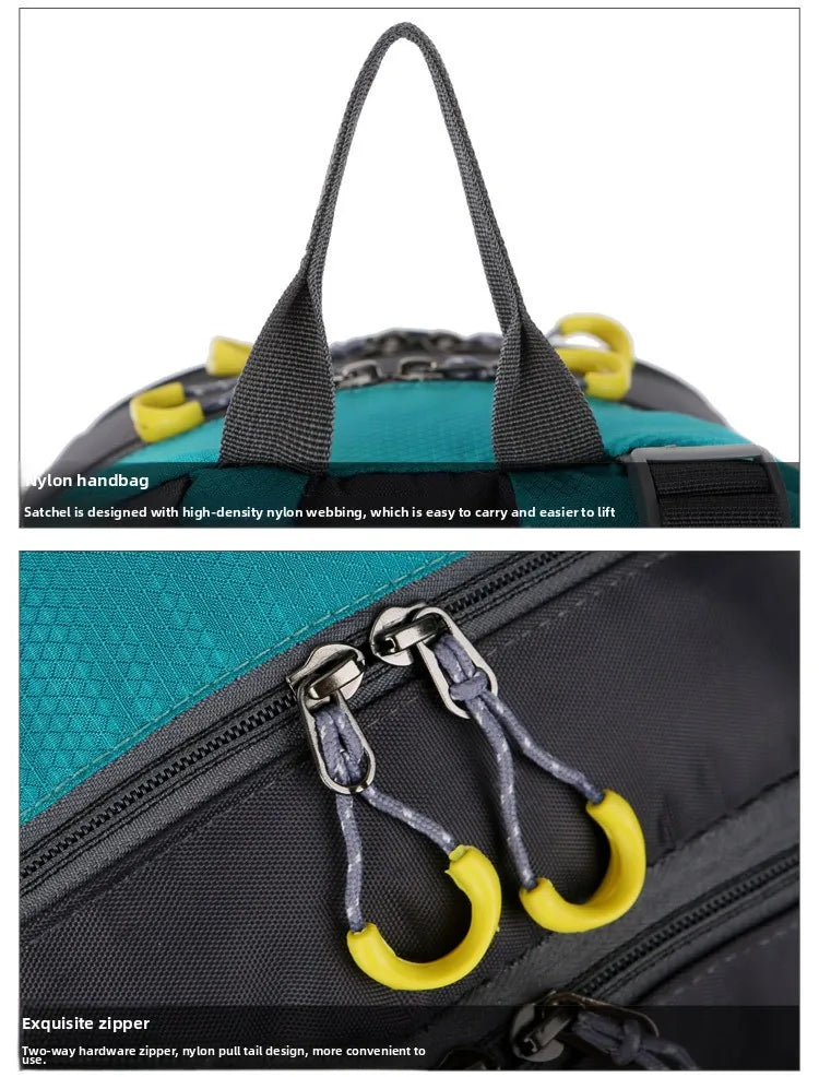 60L Large Capacity Hiking Backpack Men Outdoor Mountain Backbag Male Sport Back Pack Leisure Teens Travel Package Black