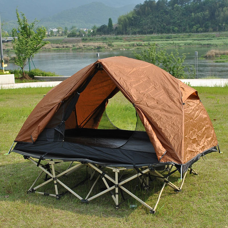 Camping Tent 2 Person, Professional Waterproof & Windproof Lightweight Backpacking Tent Can Be Cot Tent,bed Tent Not Include Bed