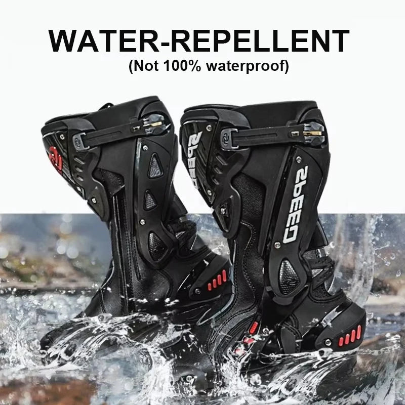 2024 Summer Motocross Boots Water-Repellent Breathable Anti-Slip All-Terrain Off-Road Motorcycle Riding Gear Durable MX Boots