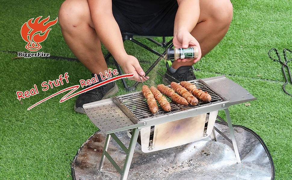 Wholesale Commercial Grills BBQ Outdoor Camping Portable Stainless Steel Charcoal Barbecue Grill