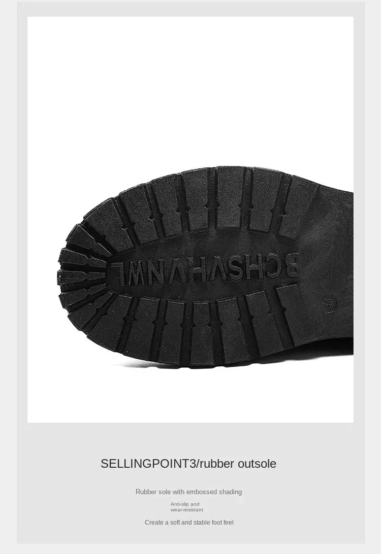 Winter boots For Men Black Boots Casual sneaker shoes men PU Leather Autumn Men's boots Men's safety shoes botas para hombre 안전화