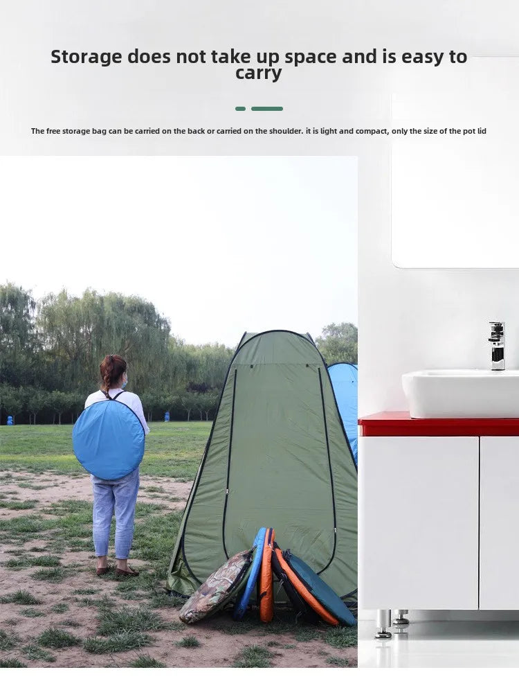 Portable Outdoor Camping Te nt Shower Tent Simple Bath Cover Changing Fitting Room Tent Mobile Toilet Fishing Photography T ent