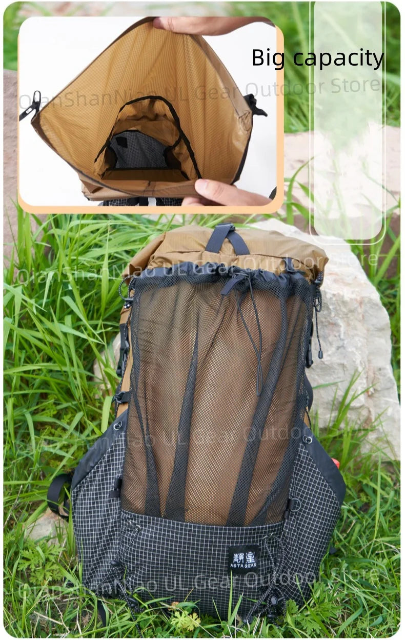 Asta Gear Jianshan UHMWPE Backpack Outdoor Ultralight Backpack Camping Hiking Mountaineering DCF Traveling Backpack