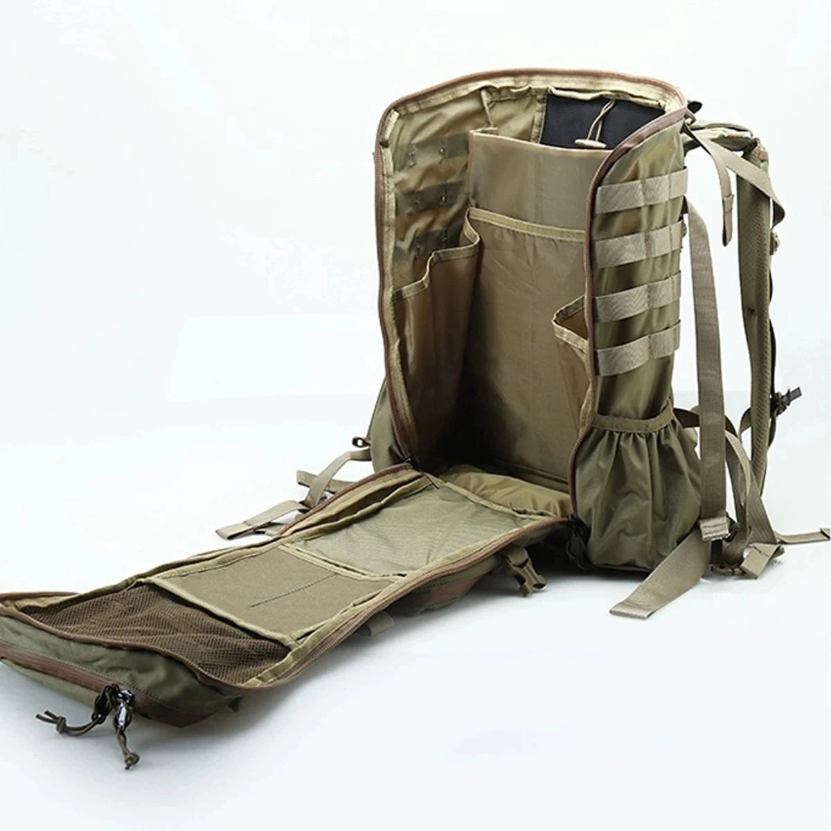 500D Tactical Backpack Multi 30D Large Capacity Mountaineering Bag with Waterproof Rain Cover Outdoor Camping Hiking Pack