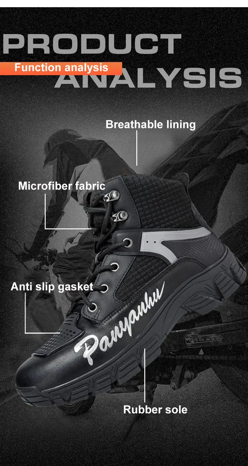 Motorcycle Boots for Man 2025 New Breathable Motocross Riding Boot Men's Motos Protective Shoes Motorbike Anticollision Shoes