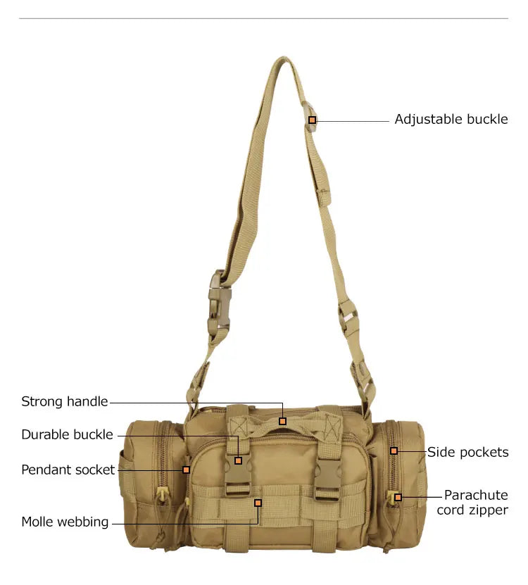 YAKEDA Tactical Backpack Outdoor Mountaineering Tactical Bag Sports Men and Women Large Capacity Wear-resistant Picnic Camping